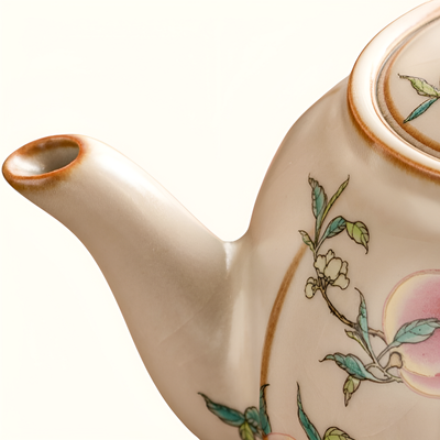 Théière pivoine céramique