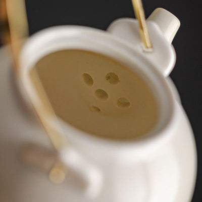 Théière porcelaine ancienne paysage chinois