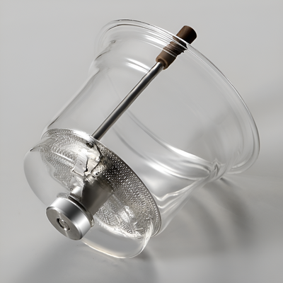 Théière transparente élégante