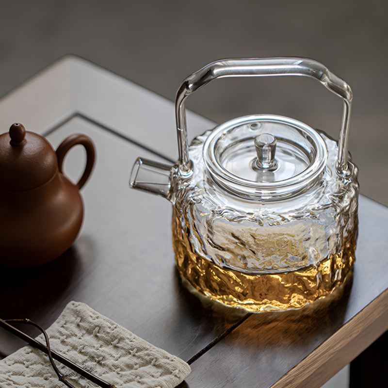 Théière transparente induction