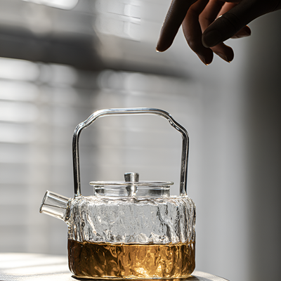 Théière transparente induction