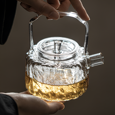 Théière transparente induction