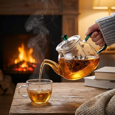 Théière transparente simple