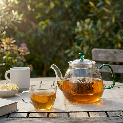 Théière transparente simple