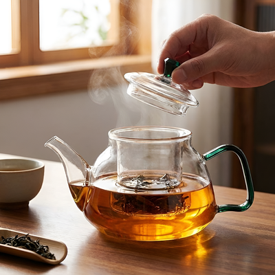 Théière transparente simple