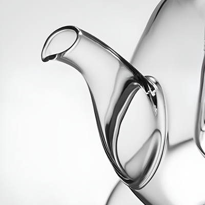 Théière transparente simple