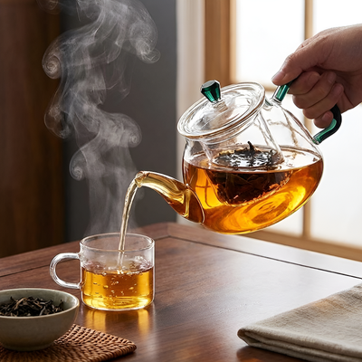 Théière transparente simple