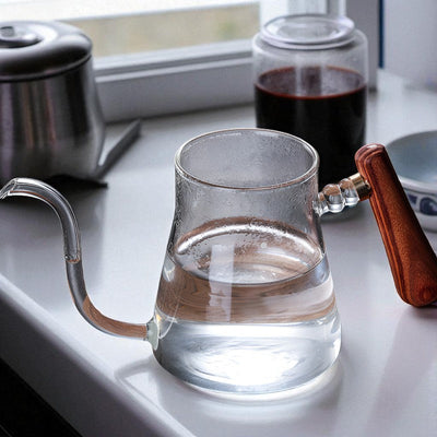 Théière transparente en verre