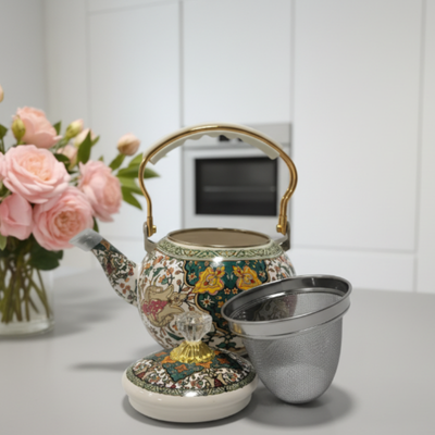 Théière turc verte