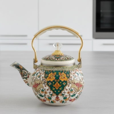 Théière turc verte