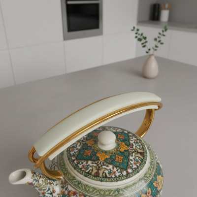 Théière turc verte