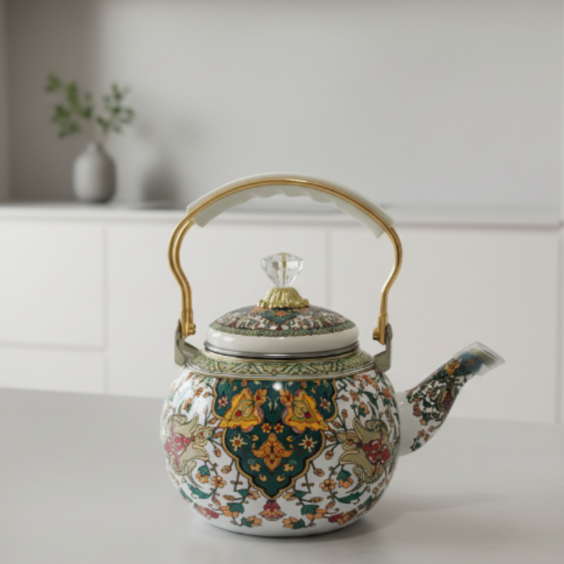 Théière turc verte
