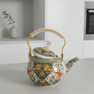 Théière turc verte