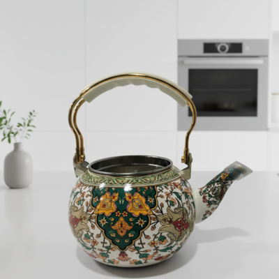 Théière turc verte