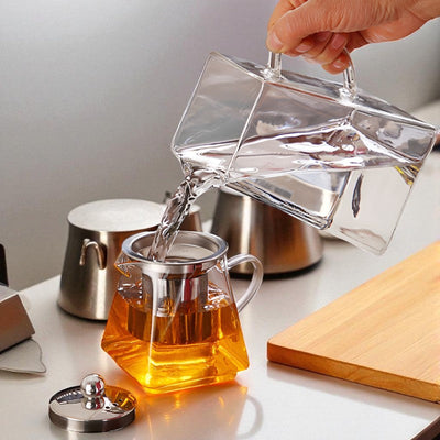 Théière turque transparente