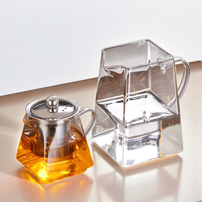 Théière turque transparente