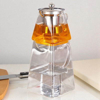 Théière turque transparente