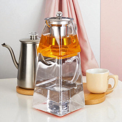 Théière turque transparente