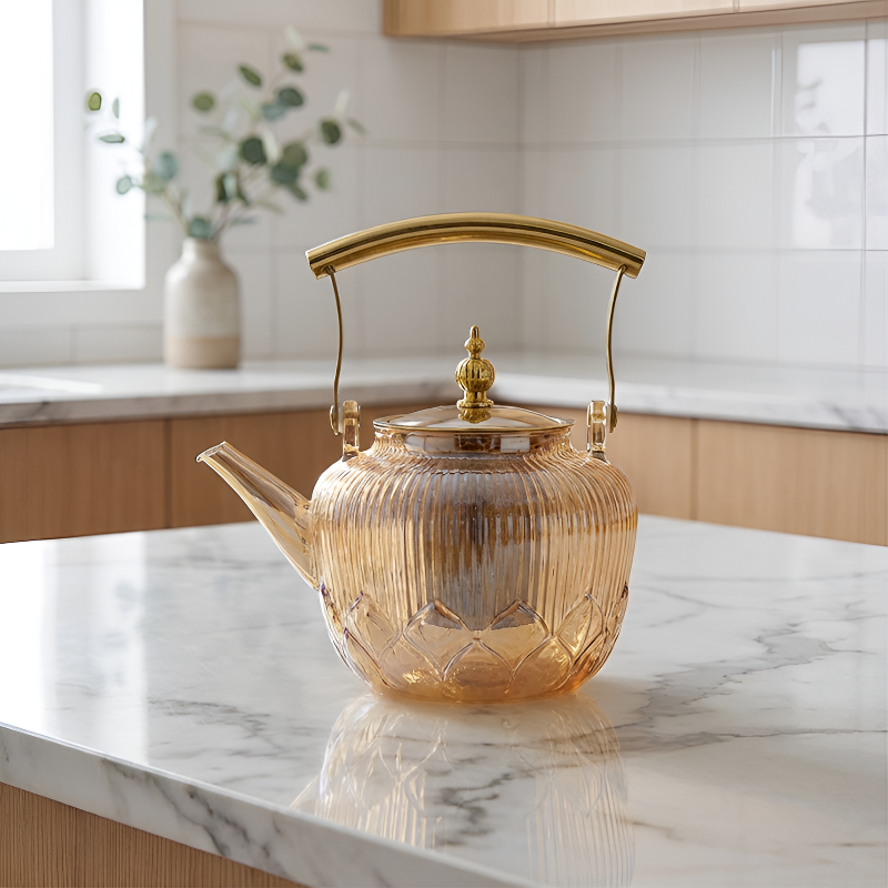 Théière en verre design