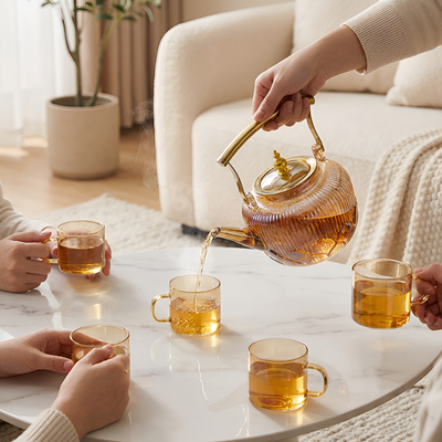 Théière en verre design