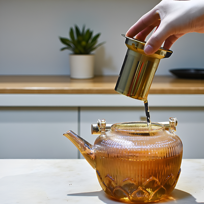 Théière en verre design