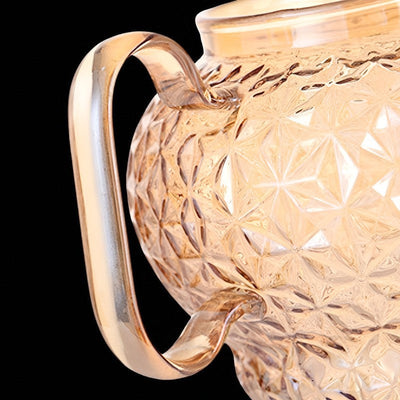 Théière en verre avec filtre et piston