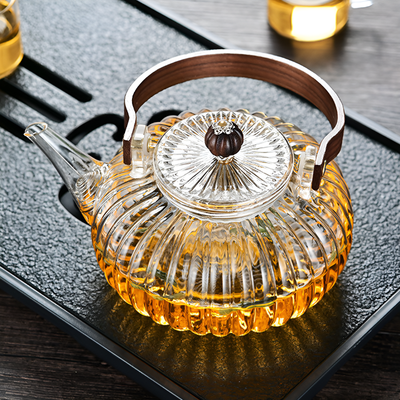 Théière en verre fleur de thé