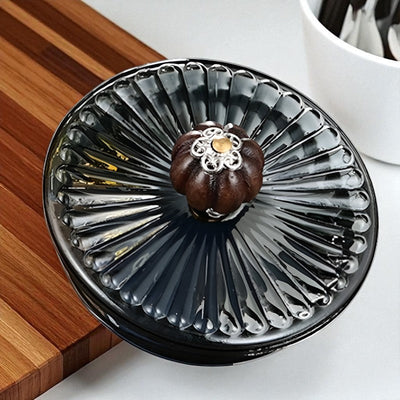 Théière en verre fleur de thé