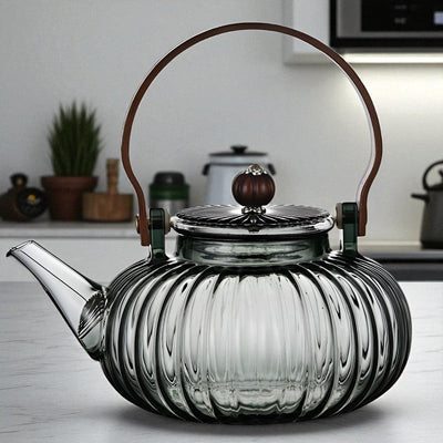 Théière en verre fleur de thé