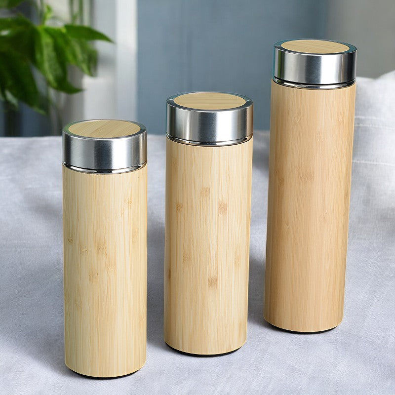Thermos isotherme bambou