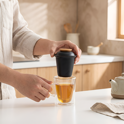 Verre à thé avec infuseur