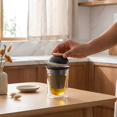 Verre à thé avec infuseur