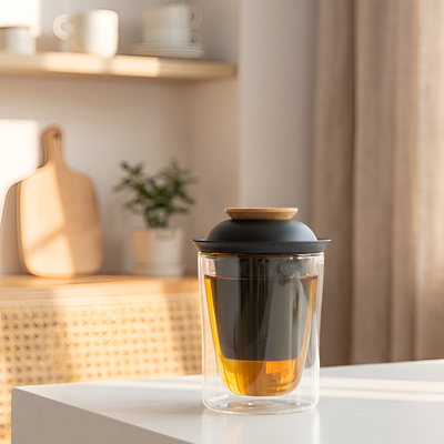 Verre à thé avec infuseur