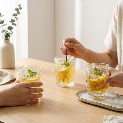 Verre à thé marocain transparent